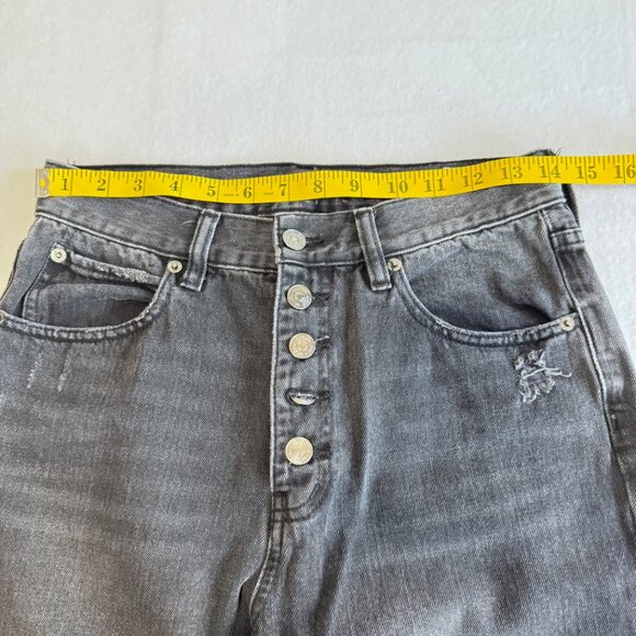 FREE PEOPLE We The Free Blossom Rigid High Rise Skinny Jeans in Black Sz. 27 - Picture 11 of 14